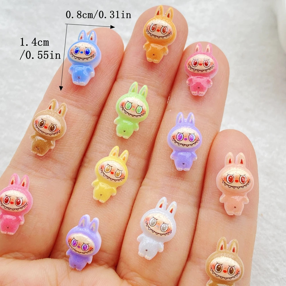 50 Pcs New 3D Mini Cartoon DIY Nail decoration component